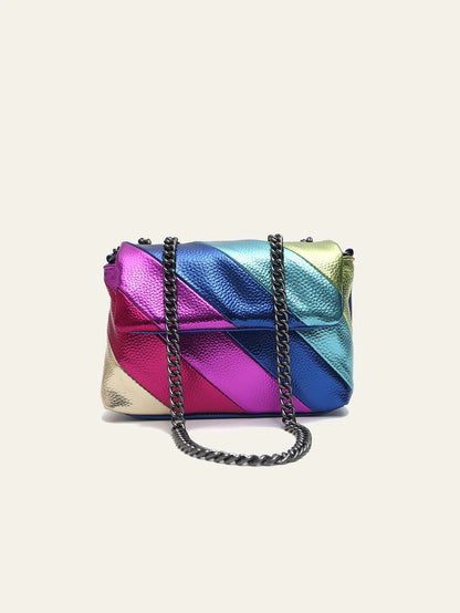 Flap Bag with Chain Decoration for Women