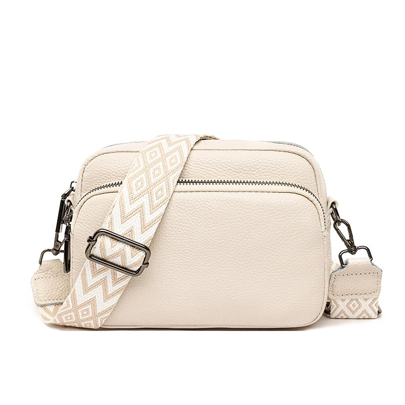 Cute Square Crossbody Bag with Embroidered Strap