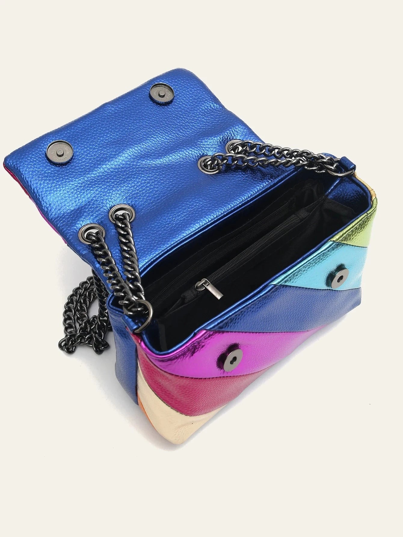 Flap Bag with Chain Decoration for Women