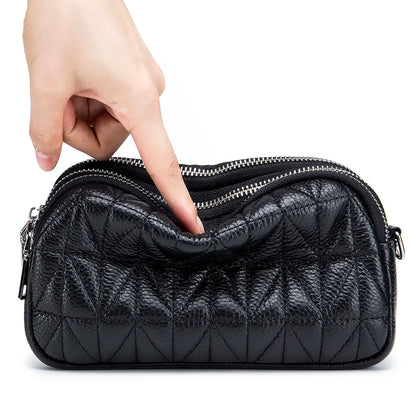 Shoulder Bag with Geometric Pattern