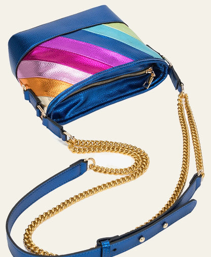 Stylish Flap Bag with Chain Decoration