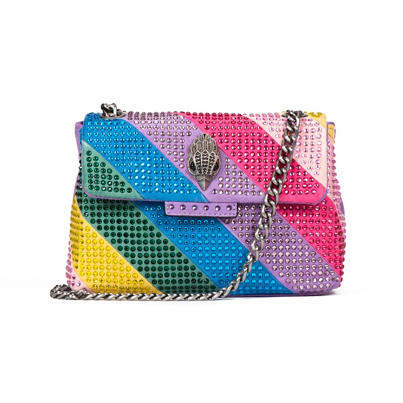 Women's Bag with Rainbow Diamond Eagle Patch